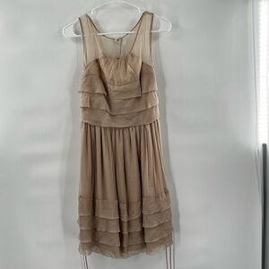 Burlapp brown belted dress 6